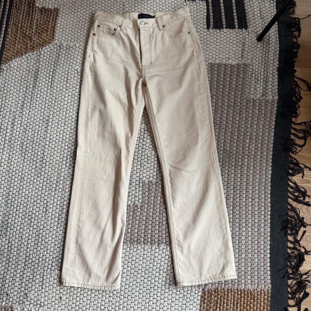 Alex Mill Bev Relaxed Jean Ecru Size 26